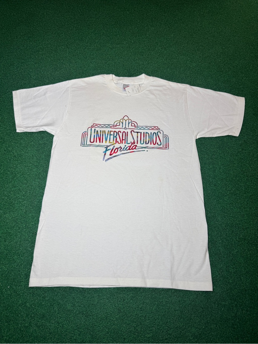 Universal Studios Florida Vintage 80s 90s White New With Tags Med T Shirt 19x29
